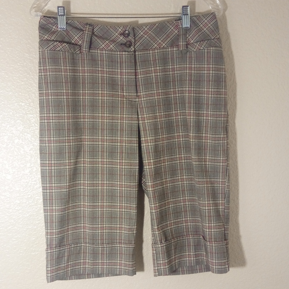 IN San Francisco Plaid Bermuda Long Shorts